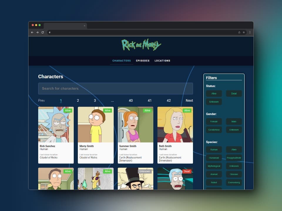 Vista previa de Rick and Morty Wiki